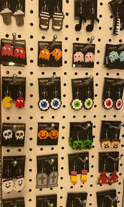 115+ Geeky Fun Movie/Game Inspired Earrings, Keychains & Clips- Mini Perler/Artkal beads