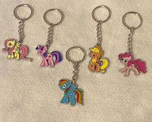 Load image into Gallery viewer, Pony Enamel Charm Keychains
