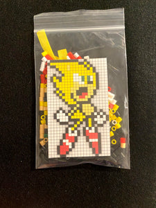 DIY Perler Bead Christmas Ornament Craft Kits, Kids Craft,  Inspired by Sonic and the gang