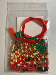 DIY Perler Bead Christmas Ornament Craft Kits, Kids Craft Santa, Link, Christmas Tree