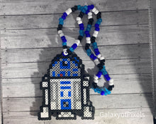 Load image into Gallery viewer, R2 Kandi Perler Necklace, Perler Jewelry, Artkal, Star Wars, Inspired, Disney Kandi
