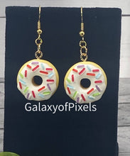 Load image into Gallery viewer, Doughnut Charm Earrings - Light and Fun
