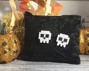 Spooky Fun Halloween Mini Perler/ Artkal Bead Earrings- Pumpkins, Skeletons, Skulls & More