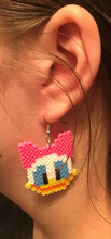 Load image into Gallery viewer, Donald &amp; Daisy Duck Disney Inspired Dangle MIni Bead Earrings/ Jewelry - Gift for Her
