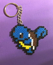 Load image into Gallery viewer, Squirtle - Pokemon Inspired Mini Perler Beads (Choose your finish)- Magnet, Computer, Keychain, Necklace, Clip, Sprite, art, collectible
