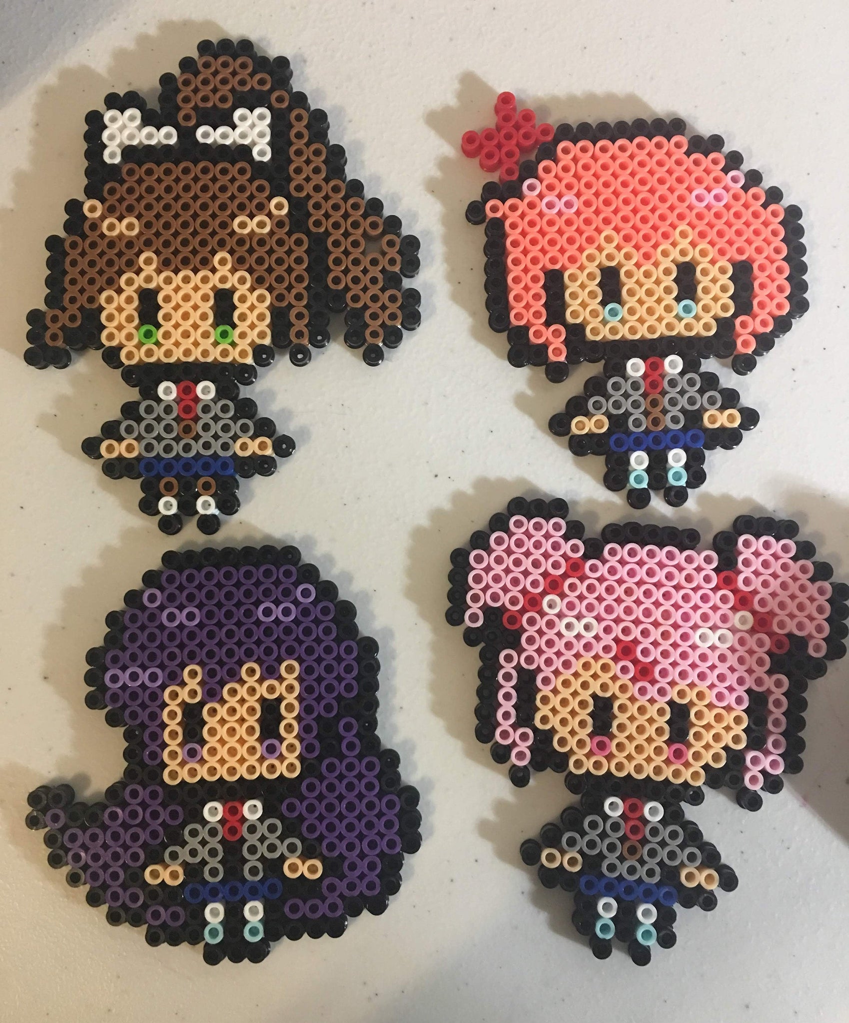 Doki Doki Literature Club! Beaded Sprites- Monika, Natsuki, Sayori, Yu ...