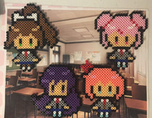 Load image into Gallery viewer, Doki Doki Literature Club! Beaded Sprites- Monika, Natsuki, Sayori, Yuri
