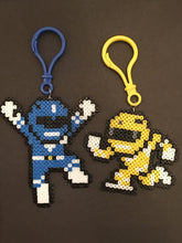 Load image into Gallery viewer, Power Ranger Clips or Magnets- Mini Beads - Perfect for Backpacks, Lockers, Party Favors, Purses, Bags and More
