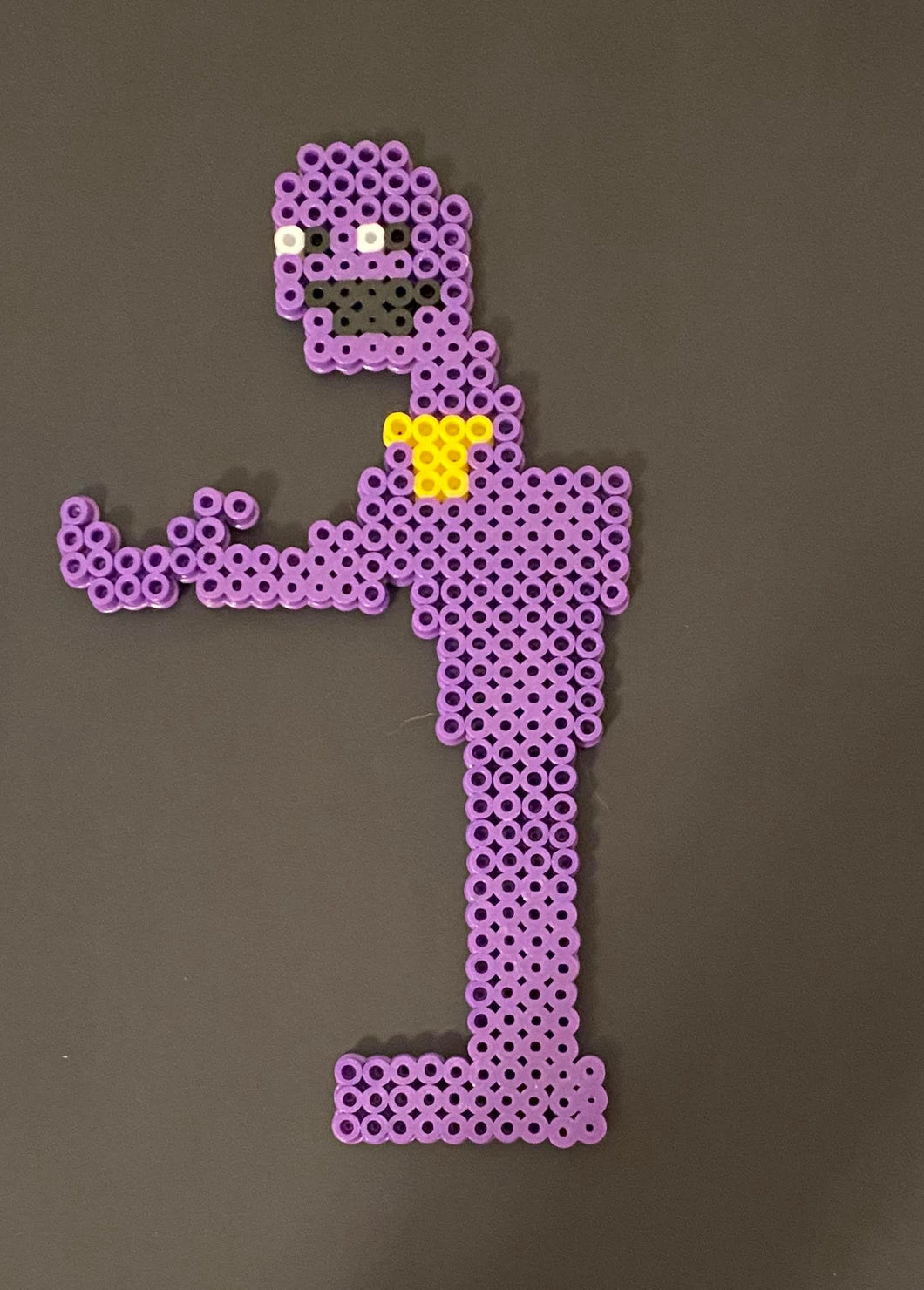 Purple Guy/ William Afton, Spring Bonnie, FNAF Inspired Beaded Sprites- Perler Wall Art, Game Room Art, Video Game, Pixel Horror