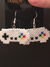 Load image into Gallery viewer, Gameboy &amp; Controller Inspired Mini Perler/Artkal Bead Dangle Earrings
