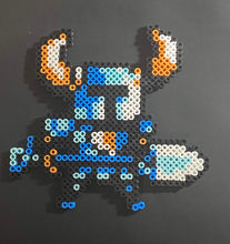 Load image into Gallery viewer, Black Knight and Shovel Knight Inspired Beaded Sprites- Wall Hangings, Kids Bedroom, Game Room, Perler Art, Video Game Art
