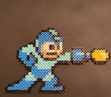 Load image into Gallery viewer, Mega Man &amp; Rush Inspired Pixel Art- Wall Hangings, Kids Bedroom, Game Bedroom and More
