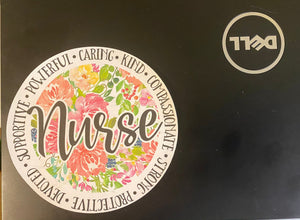 Nurse Vinyl Decal or Sticker- Perfect for Mother's Day, heroes, Laptops, Clipboards, Phones and More- Just Peel and Stick