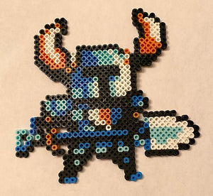 Shovel Knight Inspired Beaded Sprite- Wall Hangings, Kids Bedroom, Game Bedroom and More