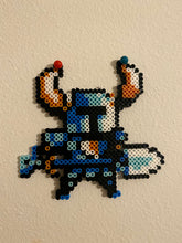 Load image into Gallery viewer, Shovel Knight Inspired Beaded Sprite- Wall Hangings, Kids Bedroom, Game Bedroom and More
