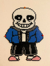 Load image into Gallery viewer, Large Sans Undertale Inspired Beaded Sprite- Wall Hangings
