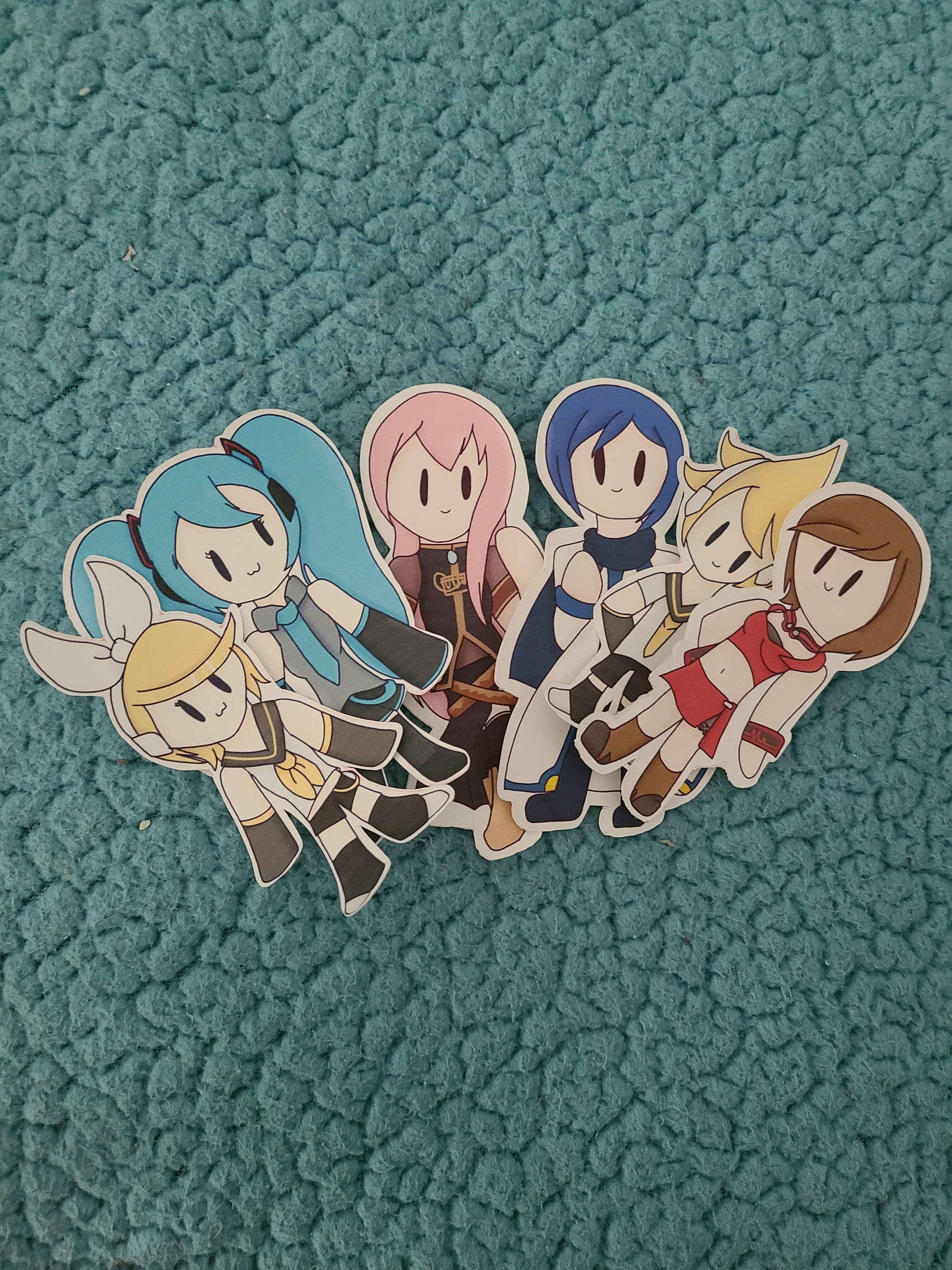 Vocaloid Stickers-Miku, Rin, Len, Luka, KAITO, MEIKO- Original –  GalaxyofPixels