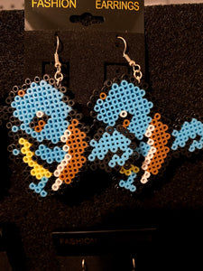 Pokemon Inspired Earrings Mini Perler Earrings, Artkal, geeky, Pokemon Go