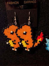 Load image into Gallery viewer, Pokemon Inspired Earrings Mini Perler Earrings, Artkal, geeky, Pokemon Go
