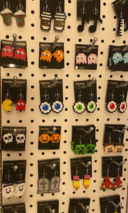 115+ Geeky Fun Movie/Game Inspired Earrings, Keychains & Clips- Mini Perler/ Artkal beads
