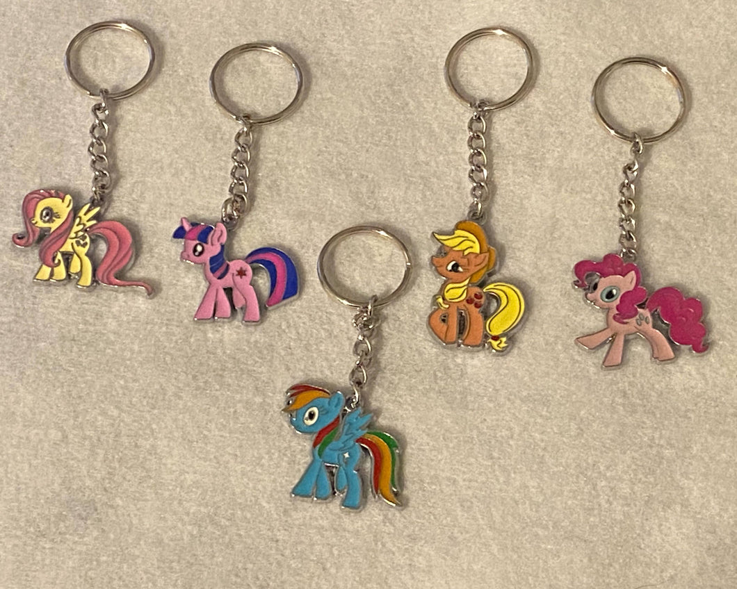 Pony Enamel Charm Keychains