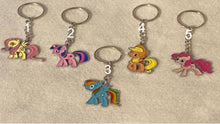 Load image into Gallery viewer, Pony Enamel Charm Keychains
