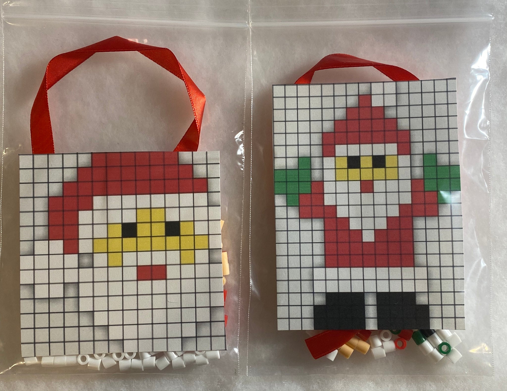 DIY Perler Bead Christmas Ornament Craft Kits, Kids Craft, Inspired by –  GalaxyofPixels