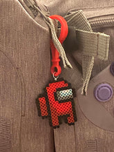 Load image into Gallery viewer, Gaming Backpack Clips, Bag Clips, Lobster Clasp, Perler Mini Bead, Magnet, Video Game Art
