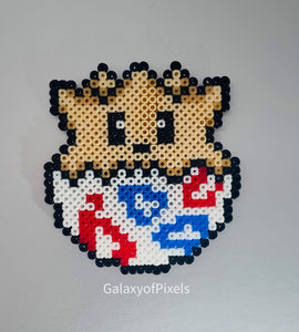 Togepi & Jigglypuff Magnets, Cartoon Perler, Refrigerator - Perfect for Backpacks, Lockers, Party Favors, Bags, Back to School