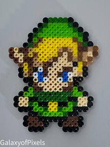 Link & Zelda Magnets, Cartoon Perler, Refrigerator - Perfect for Backpacks, Lockers, Party Favors, Bags, Back to School